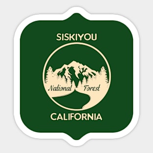 Siskiyou National Forest California Sticker